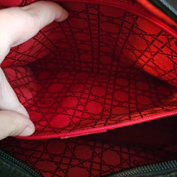 Lady dior medium nylon top handle bag - Picture 12 of 16